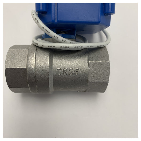 Vetus KLD Mini Electric Motorized Ball Valve DN25 24V