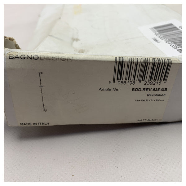 High-Quality Matte Black Marine Slide Rail 900mm – Corrosion Resistant Shower & Accessory Rail