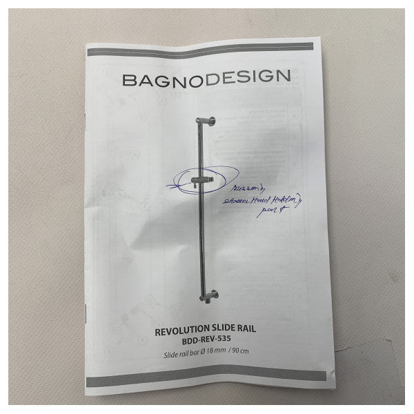 High-Quality Matte Black Marine Slide Rail 900mm – Corrosion Resistant Shower & Accessory Rail