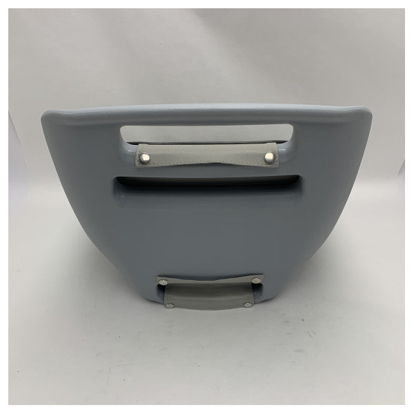 Vetus Grey Pilot BoatSeat med kuddar vit utomhus 