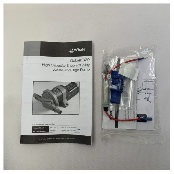Whale BP2054 Gulper 320 24V сіра вода | трюмний насос