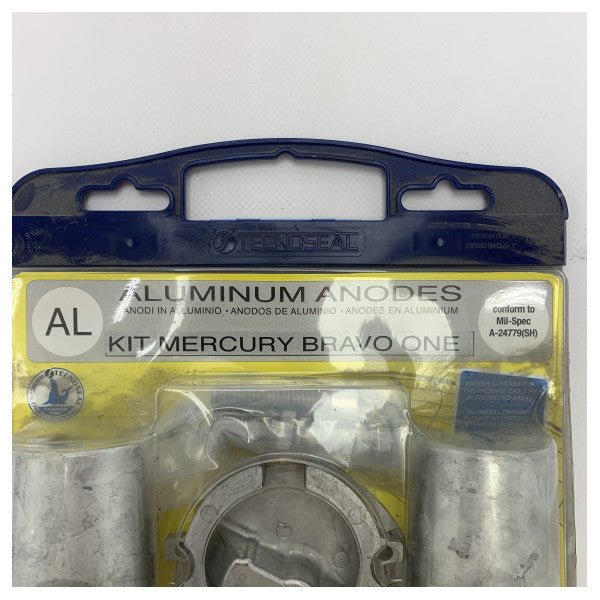 Technoseal Mercury aluminium Bravo One anode kit