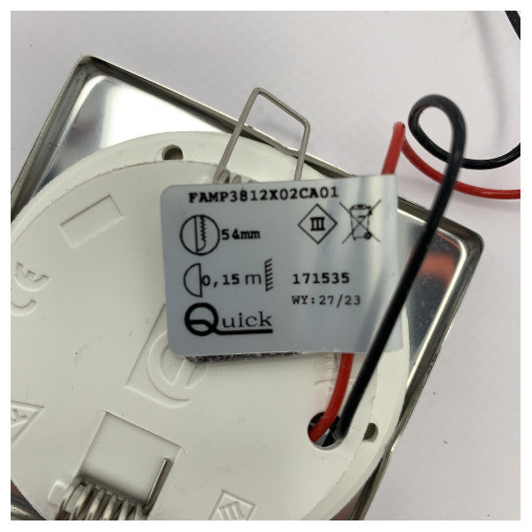 Γρήγορα BRYAN-CLUB 12 τετράγωνο LED downlight spot 12/24V