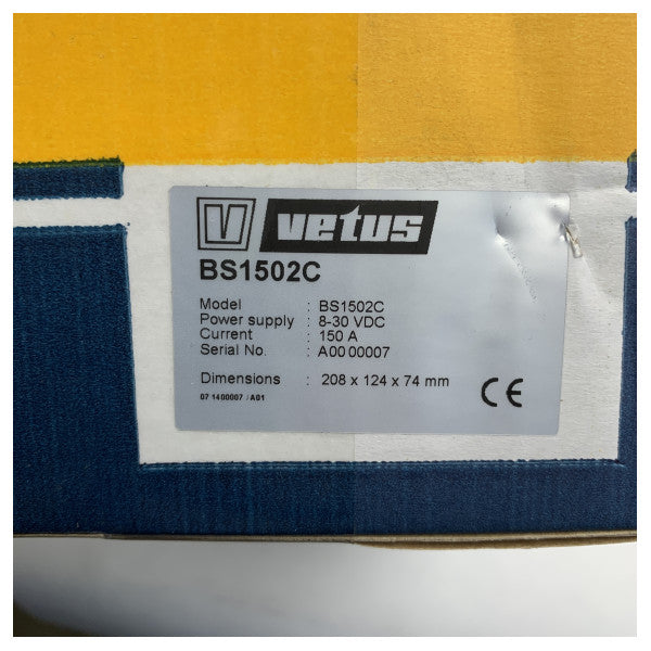 Vetus BS1502C 150A バッテリースプリッター ロードディバイダー 12/24V