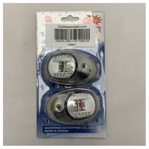 Port d'éclairage de navigation à LED de Pâques et lumière tribord - C91106S -B
