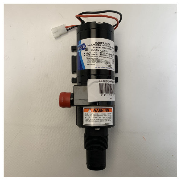 Jabsco självsugande spillvattenpump med torrkörningsskydd - CW532
