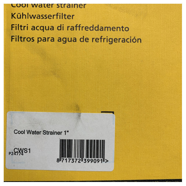 Vetus CWS1 sjøvannfilter 1 tomme metall 91 L/min 