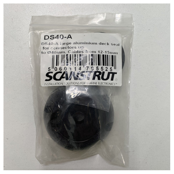 Scanstrut DS40-A 12 to 15 mm tru-hull aluminium cable seal black