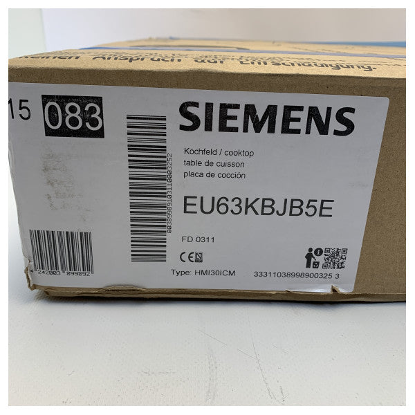 Siemens inductie kookplaat 3 pits 59 cm 4600W - EU63KBJB5E