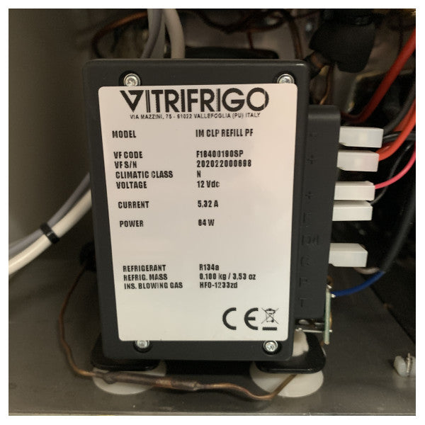 Vitrifrigo IM CLP ricarica PF fabbricatore di ghiaccio marino in acciaio inox 12V - F18400190SP