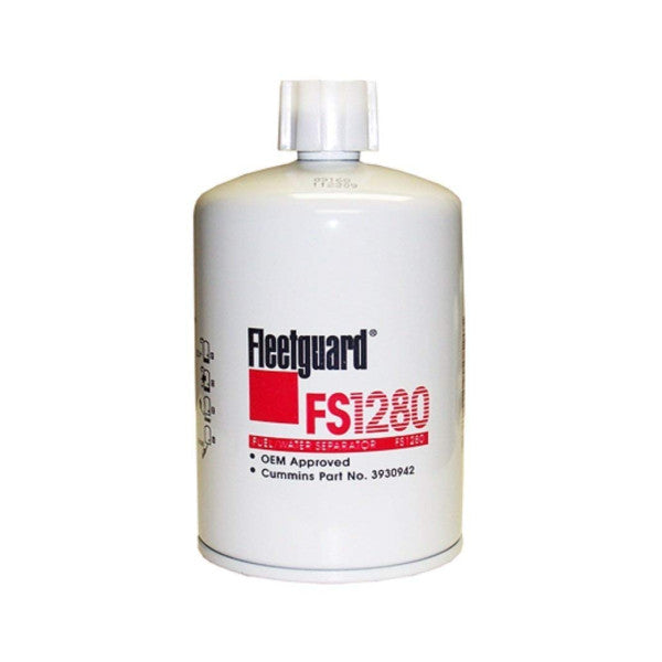 Fleetguard FS1280 fuel | water separator filter white