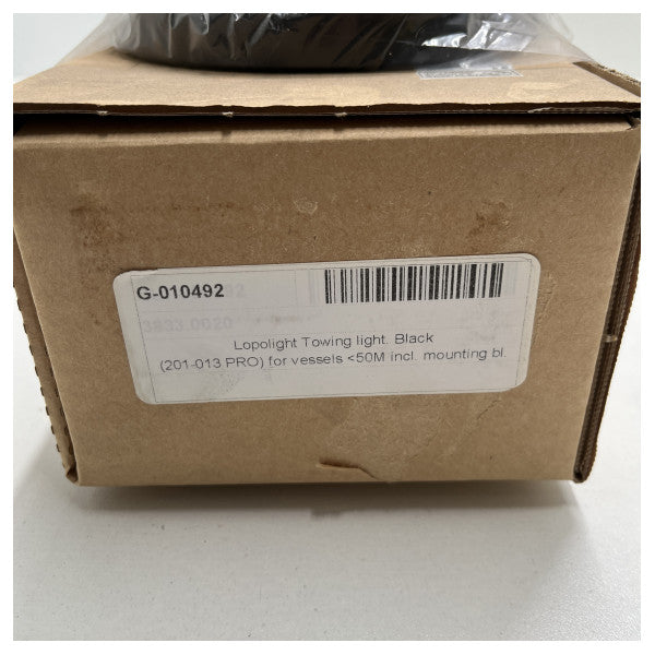 Lopolight Towing sort aluminium professionelt navigationslys - 200-013 pro