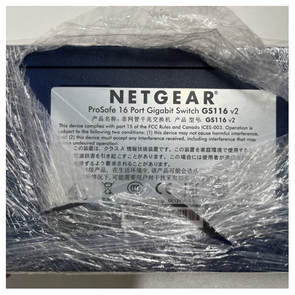 NetGear Prosafe 16 -Port Poe Ethernet Switch - FS116PEU