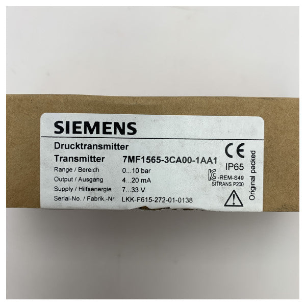 Сензор за налягане Siemens 0-10 bar - 7MF1565-3CA00-1AA1