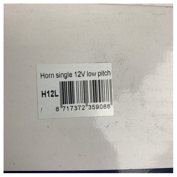 Vetus H12L trąbka powietrzna pojedyncza stal nierdzewna 12V 46 cm