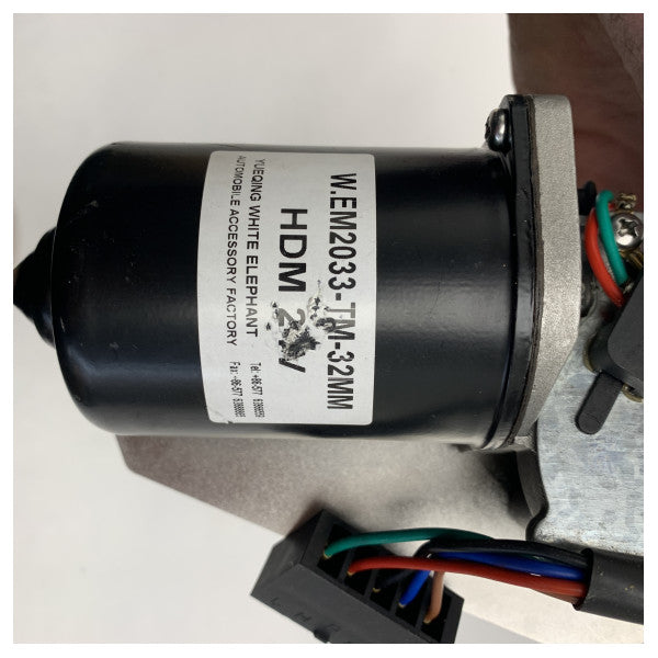 Motor limpiaparabrisas Vetus HDM24DL 24V brazo largo