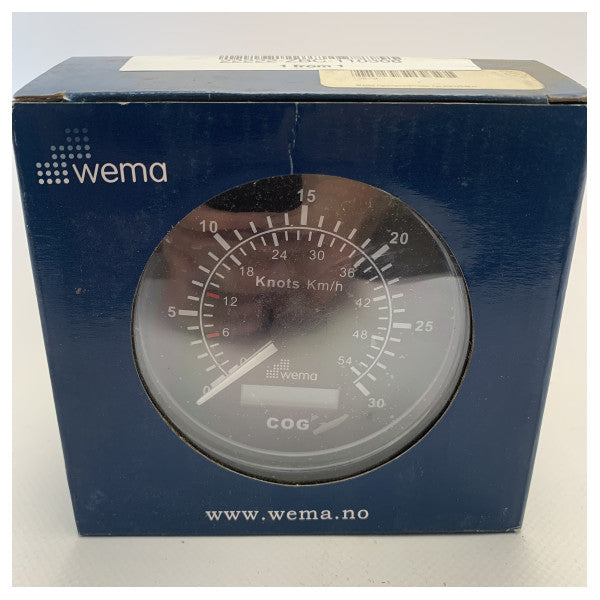 WEMA GPS Båthastighetsindikator Display Black 30 Knots - 110308