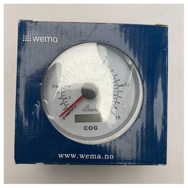 Wema GPS boat speed indicator white 15 kn | 27 km/h - 110396