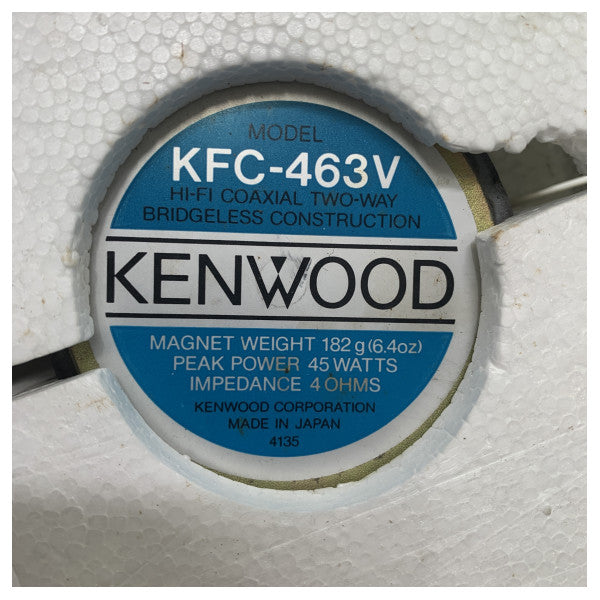 Kenwood KFC-463V marine audio speakers