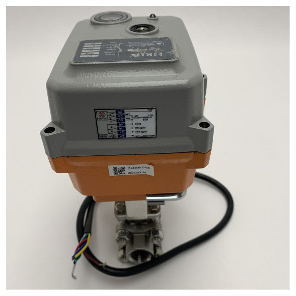 Atuador elétrico de válvula KLD 500-1 12V 50Nm IP67 de grau marítimo - elevado binário 