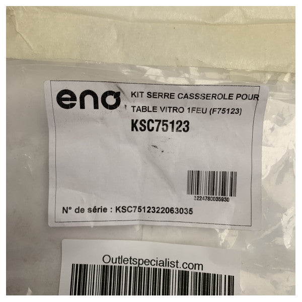 Juego de abrazaderas de acero inoxidable ENO para fijar las ollas a las cocinas de los barcos - KSC75123