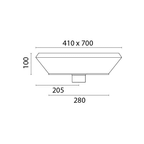 Овальний керамічний умивальник Foresti Suardi білий - L008.BCO