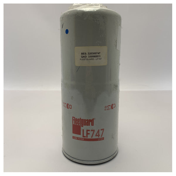 Fleetguard LF747 is a spin-on engine lubrication filter.