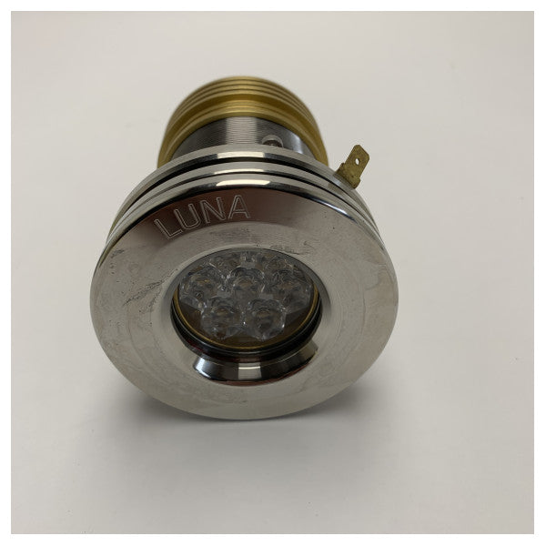 Luz subaquática Vetus LUNA LED aço inoxidável 12/24V casco verdadeiro