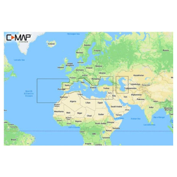 C-map MAX-N+ C: Carte de navigation continentale pour l'Europe du Sud - M-EM-Y045-MS