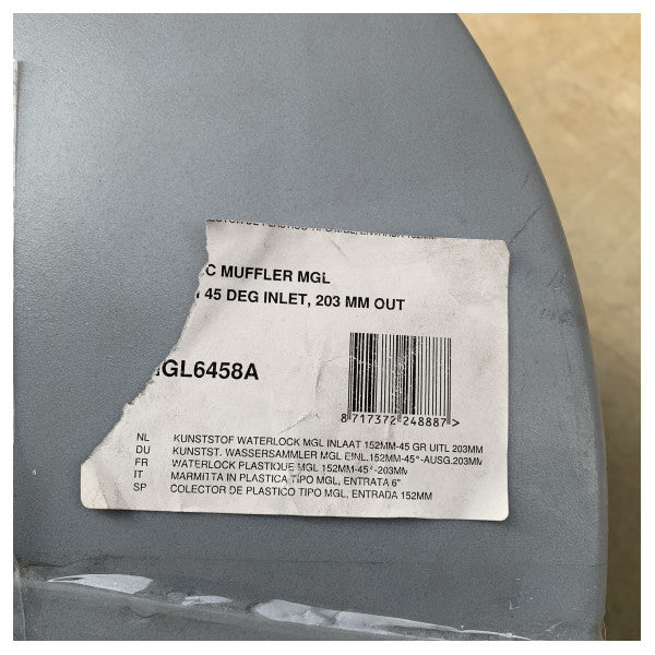 Vetus MGL6458A pakoputken äänenvaimennin | äänenvaimennin 127 - 203 mm