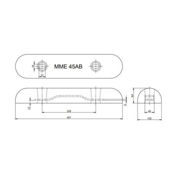 MME aluminium anode 5 KG - MME45AB