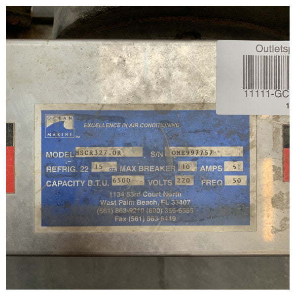 KULLANILMIŞ Ocean Marine 6500 BTU bağımsız deniz tipi klima - MSCR327.OR