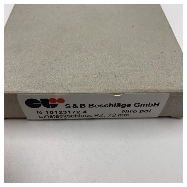 Lethe rustfrit stål marine indstikslås 72 mm - korrosionsbestandig vandtæt dørlås til både og marinebrug