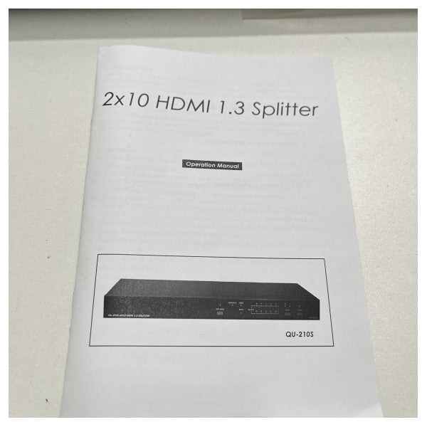 CYP HDMI Distribution Amplifier QU 210S - QU 210S EV636-7