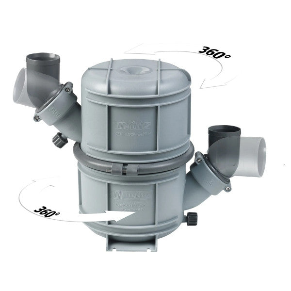 Vetus NLP50 silenciador de escape marítimo com fecho de água 50 mm