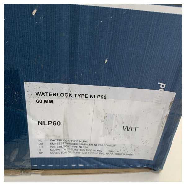 Vetus NLP60 морска изпускателна тръба с воден шлюз 60 мм