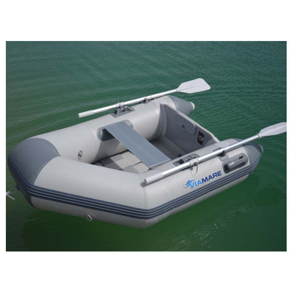 Viamare T250 uppblåsbar gummibåt med luftdäck grå 2,5M