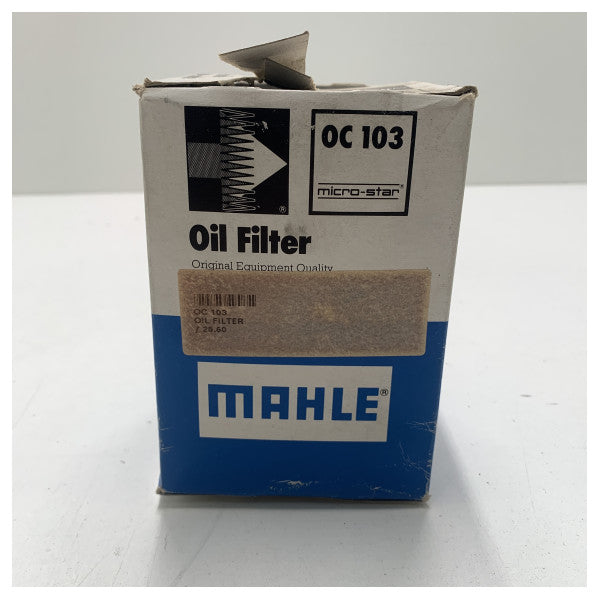 Filtro de óleo do motor Mahle OC 103 preto