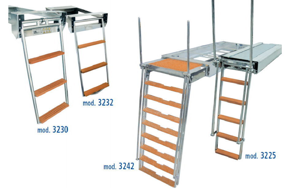 Opacmare hydrauliczna drabinka kąpielowa ze stali nierdzewnej 3225/13