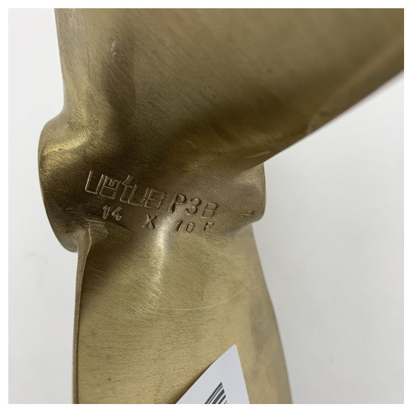 Vetus P3B14X10R propeler od mesinga s 3 oštrice 14 x 10 inča RH 