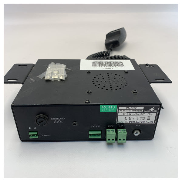 Усилвател за миксиране Monacor PA 14W черен - PA-302