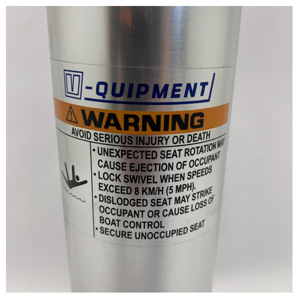 Sostenn ta' siġġu tal-aluminju fissat Vetus PCG b'slider H616 mm 