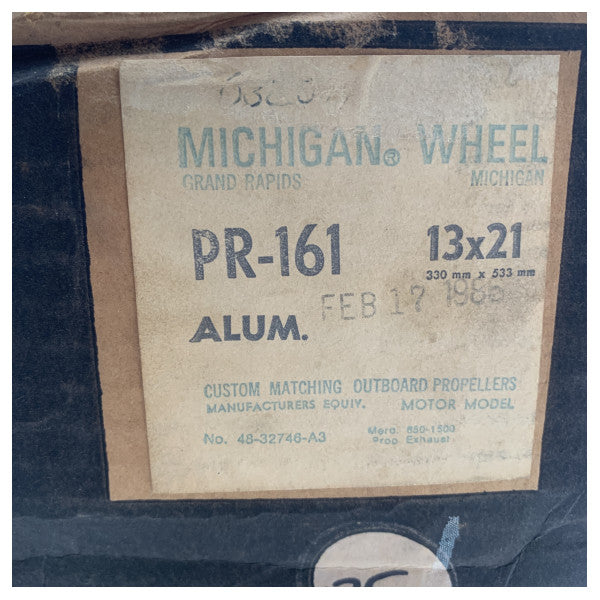 Hélice de alumínio PR-161-13x21 com 3 pás Michigan Wheel