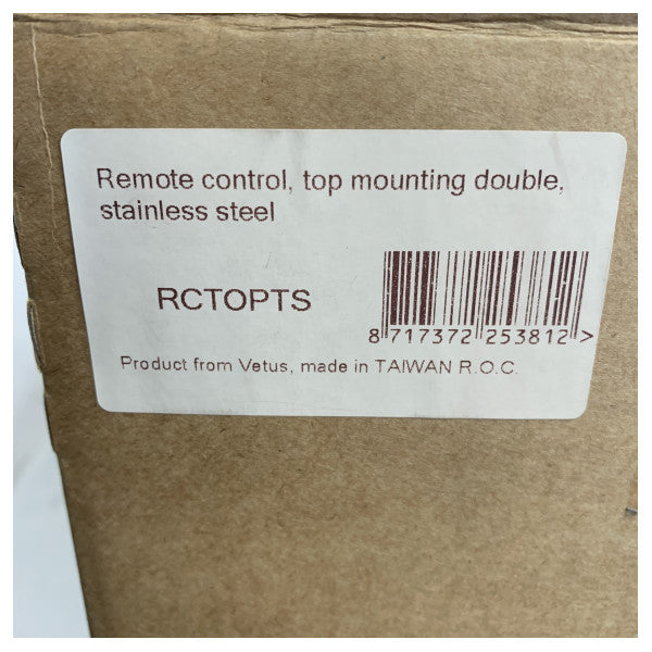 Vetus RCTOPTS двойни лостове за дистанционно управление на двигателя от неръждаема стомана
