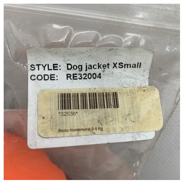 Gilet de sauvetage pour chien XS - Gilet de natation orange haute visibilité pour petits chiens jusqu'à 4 kg