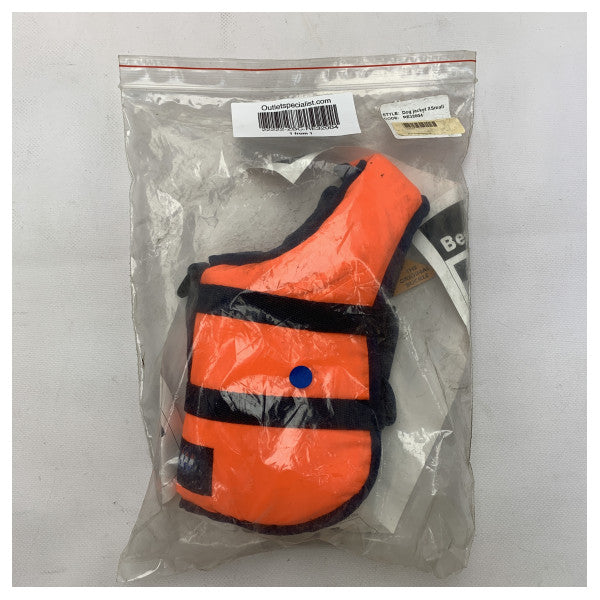 Gilet de sauvetage pour chien XS - Gilet de natation orange haute visibilité pour petits chiens jusqu'à 4 kg