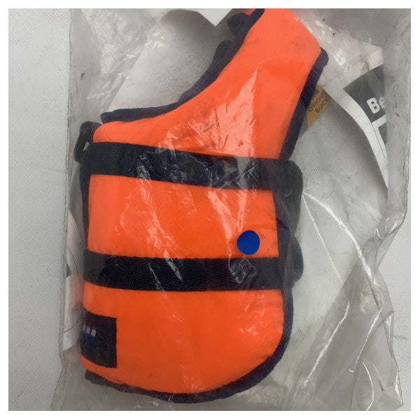 Gilet de sauvetage pour chien XS - Gilet de natation orange haute visibilité pour petits chiens jusqu'à 4 kg
