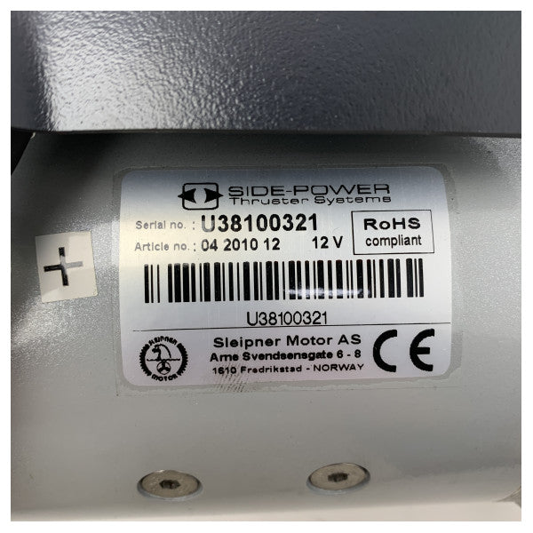 Sleipner Side Power SE60 60 KGF | 185 mm | 12V bogpropeller och akterpropeller - SE60/185S2-12V