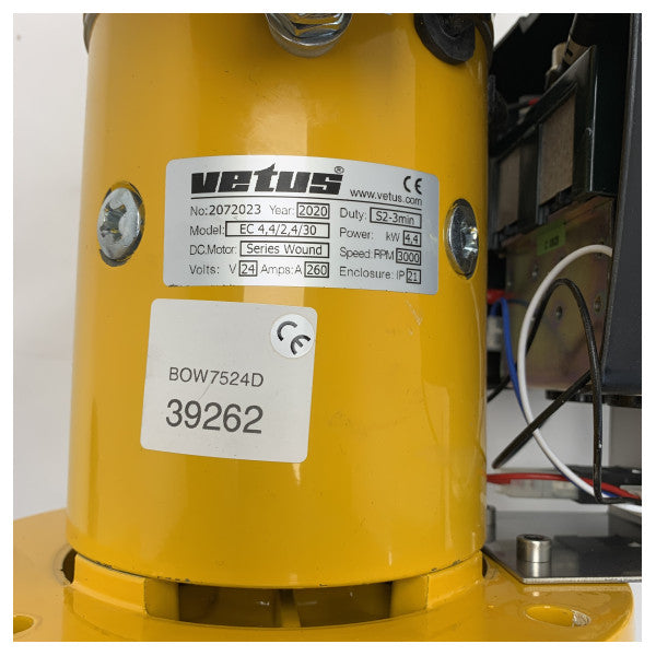 Vetus SET0032 Electric Motor And Solenoid for BOW7524D 75 KGF 24V