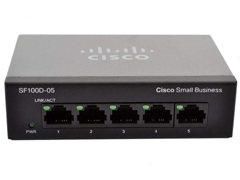 Comutador Ethernet de 5 portas Cisco SF 100D-05